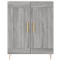 Aparador de madera de ingeniería gris Sonoma 69,5x34x90 cm
