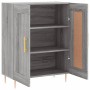 Aparador de madera de ingeniería gris Sonoma 69,5x34x90 cm