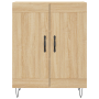 Aparador de madera de ingeniería roble Sonoma 69,5x34x90 cm