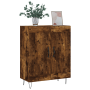 Aparador de madera de ingeniería roble ahumado 69,5x34x90 cm