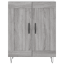 Aparador de madera de ingeniería gris Sonoma 69,5x34x90 cm