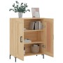 Aparador de madera de ingeniería roble Sonoma 69,5x34x90 cm