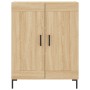 Aparador de madera de ingeniería roble Sonoma 69,5x34x90 cm