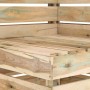 Set de muebles de jardín 4 pzas madera de pino impregnada verde