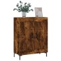 Aparador de madera de ingeniería roble ahumado 69,5x34x90 cm