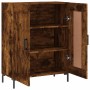 Aparador de madera de ingeniería roble ahumado 69,5x34x90 cm