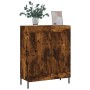 Aparador de madera de ingeniería roble ahumado 69,5x34x90 cm