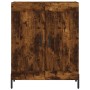 Aparador de madera de ingeniería roble ahumado 69,5x34x90 cm