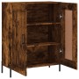 Aparador de madera de ingeniería roble ahumado 69,5x34x90 cm