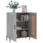 Aparador de madera de ingeniería gris Sonoma 69,5x34x90 cm