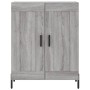Aparador de madera de ingeniería gris Sonoma 69,5x34x90 cm