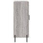 Aparador de madera de ingeniería gris Sonoma 69,5x34x90 cm