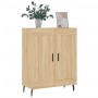 Aparador de madera de ingeniería roble Sonoma 69,5x34x90 cm