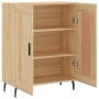 Aparador de madera de ingeniería roble Sonoma 69,5x34x90 cm