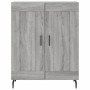 Aparador de madera de ingeniería gris Sonoma 69,5x34x90 cm
