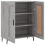 Aparador de madera de ingeniería gris Sonoma 69,5x34x90 cm