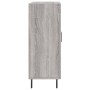 Aparador de madera de ingeniería gris Sonoma 69,5x34x90 cm