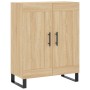 Aparador de madera de ingeniería roble Sonoma 69,5x34x90 cm