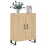 Aparador de madera de ingeniería roble Sonoma 69,5x34x90 cm
