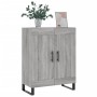 Aparador de madera de ingeniería gris Sonoma 69,5x34x90 cm
