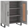 Aparador de madera de ingeniería gris Sonoma 69,5x34x90 cm