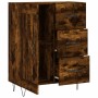 Aparador de madera de ingeniería roble ahumado 69,5x34x90 cm