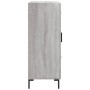 Aparador de madera de ingeniería gris Sonoma 69,5x34x90 cm