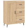 Aparador de madera de ingeniería roble Sonoma 69,5x34x90 cm