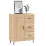Aparador de madera de ingeniería roble Sonoma 69,5x34x90 cm