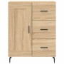 Aparador de madera de ingeniería roble Sonoma 69,5x34x90 cm