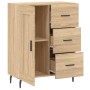 Aparador de madera de ingeniería roble Sonoma 69,5x34x90 cm