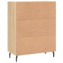 Aparador de madera de ingeniería roble Sonoma 69,5x34x90 cm
