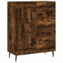 Aparador de madera de ingeniería roble ahumado 69,5x34x90 cm