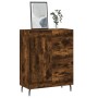 Aparador de madera de ingeniería roble ahumado 69,5x34x90 cm