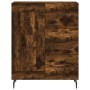 Aparador de madera de ingeniería roble ahumado 69,5x34x90 cm