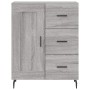 Aparador de madera de ingeniería gris Sonoma 69,5x34x90 cm