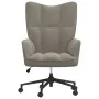 Silla de relajación de terciopelo gris claro de vidaXL, Sillones - Ref: Foro24-328172, Precio: 121,27 €, Descuento: %
