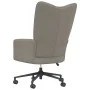 Silla de relajación de terciopelo gris claro de vidaXL, Sillones - Ref: Foro24-328172, Precio: 121,27 €, Descuento: %