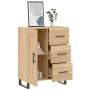 Aparador de madera de ingeniería roble Sonoma 69,5x34x90 cm