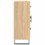 Aparador de madera de ingeniería roble Sonoma 69,5x34x90 cm