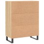 Aparador de madera de ingeniería roble Sonoma 69,5x34x90 cm