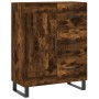 Aparador de madera de ingeniería roble ahumado 69,5x34x90 cm