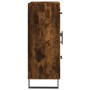 Aparador de madera de ingeniería roble ahumado 69,5x34x90 cm