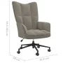 Silla de relajación de terciopelo gris claro de vidaXL, Sillones - Ref: Foro24-328172, Precio: 121,27 €, Descuento: %
