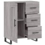 Aparador de madera de ingeniería gris Sonoma 69,5x34x90 cm