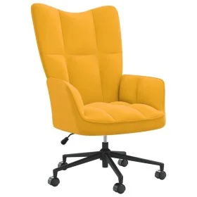 Senfgelber Samt-Entspannungssessel von vidaXL, Sessel - Ref: Foro24-328179, Preis: 135,80 €, Rabatt: %