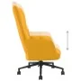 Silla de relajación de terciopelo amarillo mostaza de vidaXL, Sillones - Ref: Foro24-328179, Precio: 135,39 €, Descuento: %