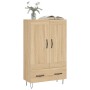 Aparador alto madera de ingeniería roble Sonoma 69,5x31x115 cm