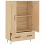 Aparador alto madera de ingeniería roble Sonoma 69,5x31x115 cm