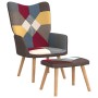 Relaxation chair with patchwork fabric footrest by vidaXL, Armchairs - Ref: Foro24-328184, Price: 130,41 €, Discount: %